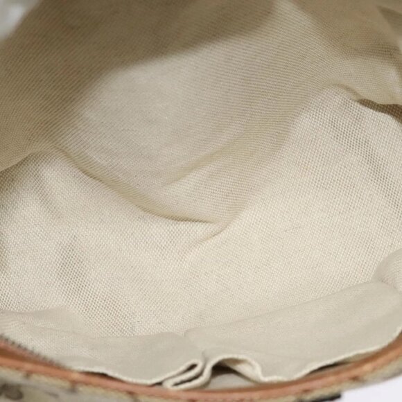 GUCCI GG Canvas Web Sherry Line Shoulder Bag Beige Gold - Picture 12 of 15